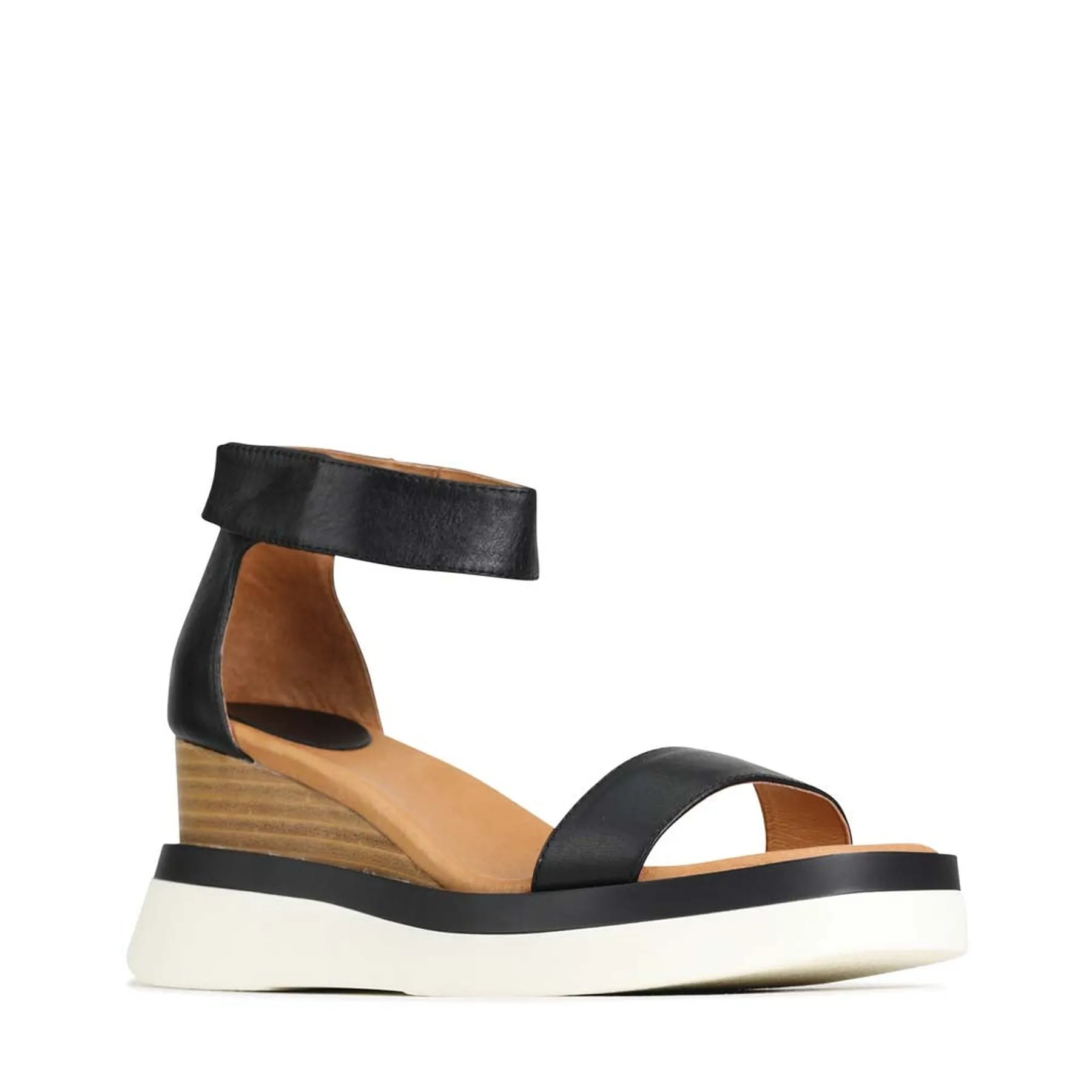SASKINA KEILABSATZ SANDALEN AUS LEDER