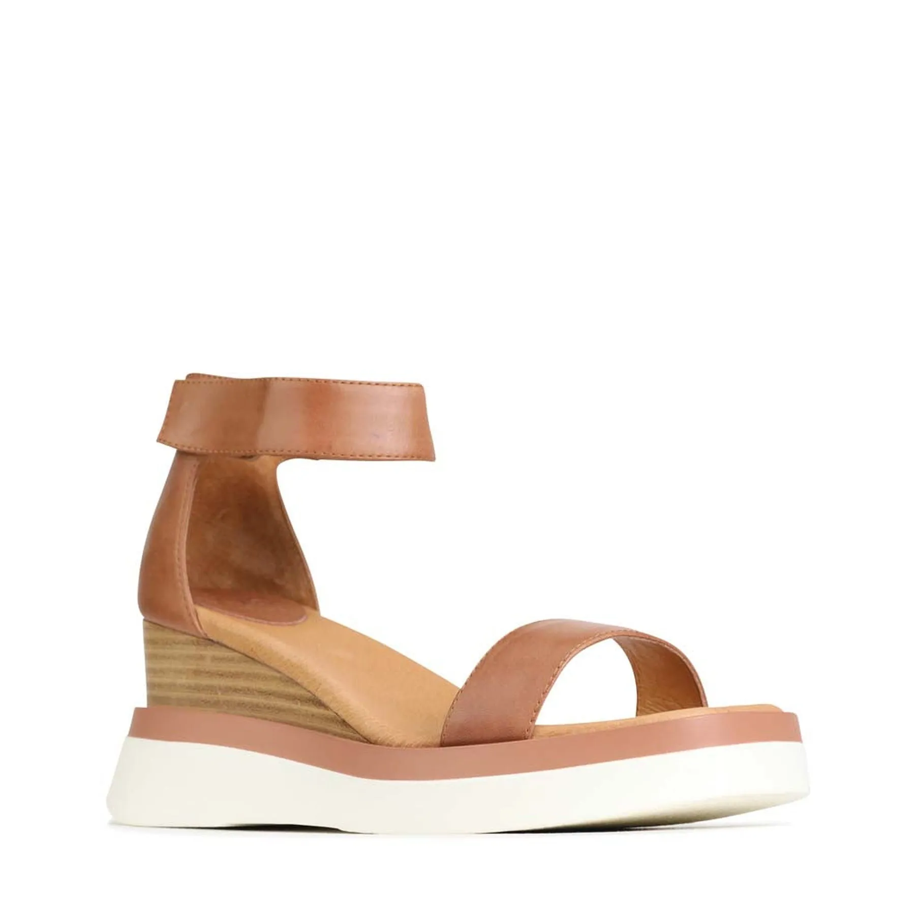 SASKINA KEILABSATZ SANDALEN AUS LEDER