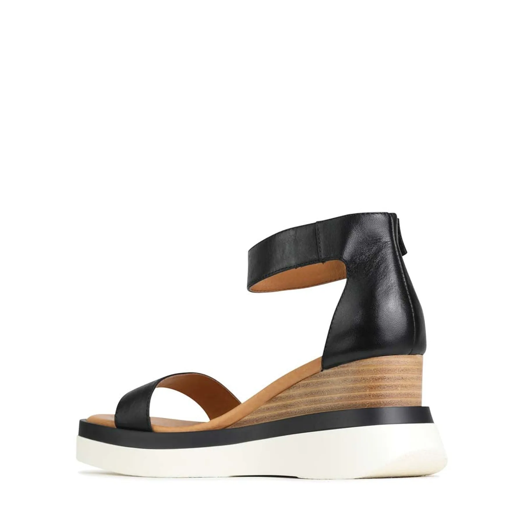 SASKINA KEILABSATZ SANDALEN AUS LEDER