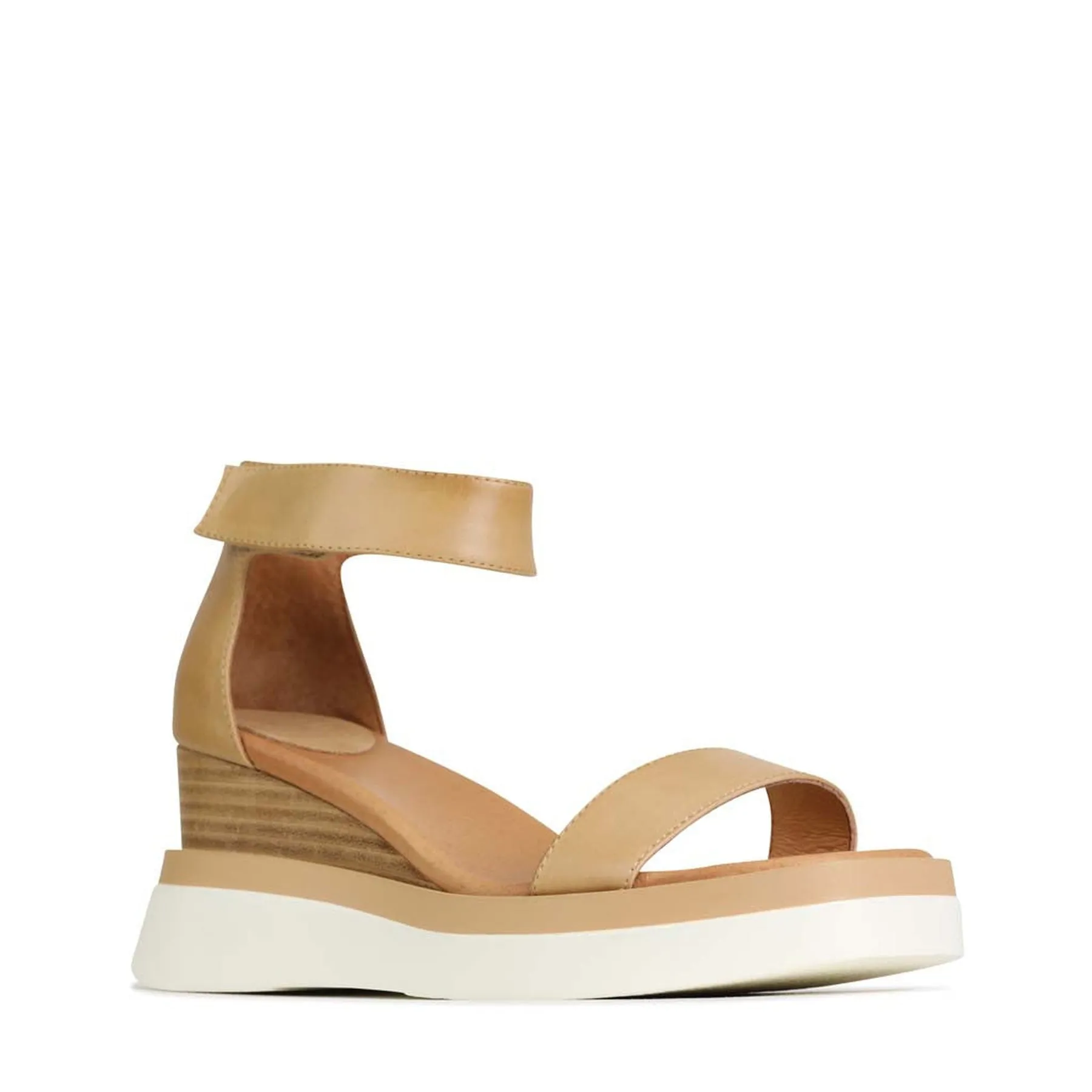 SASKINA KEILABSATZ SANDALEN AUS LEDER
