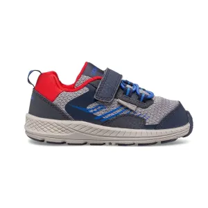 Saucony Schuhe Wind Shield A/C Marineblau/Grau/Rot M (Größe 4c-10c)