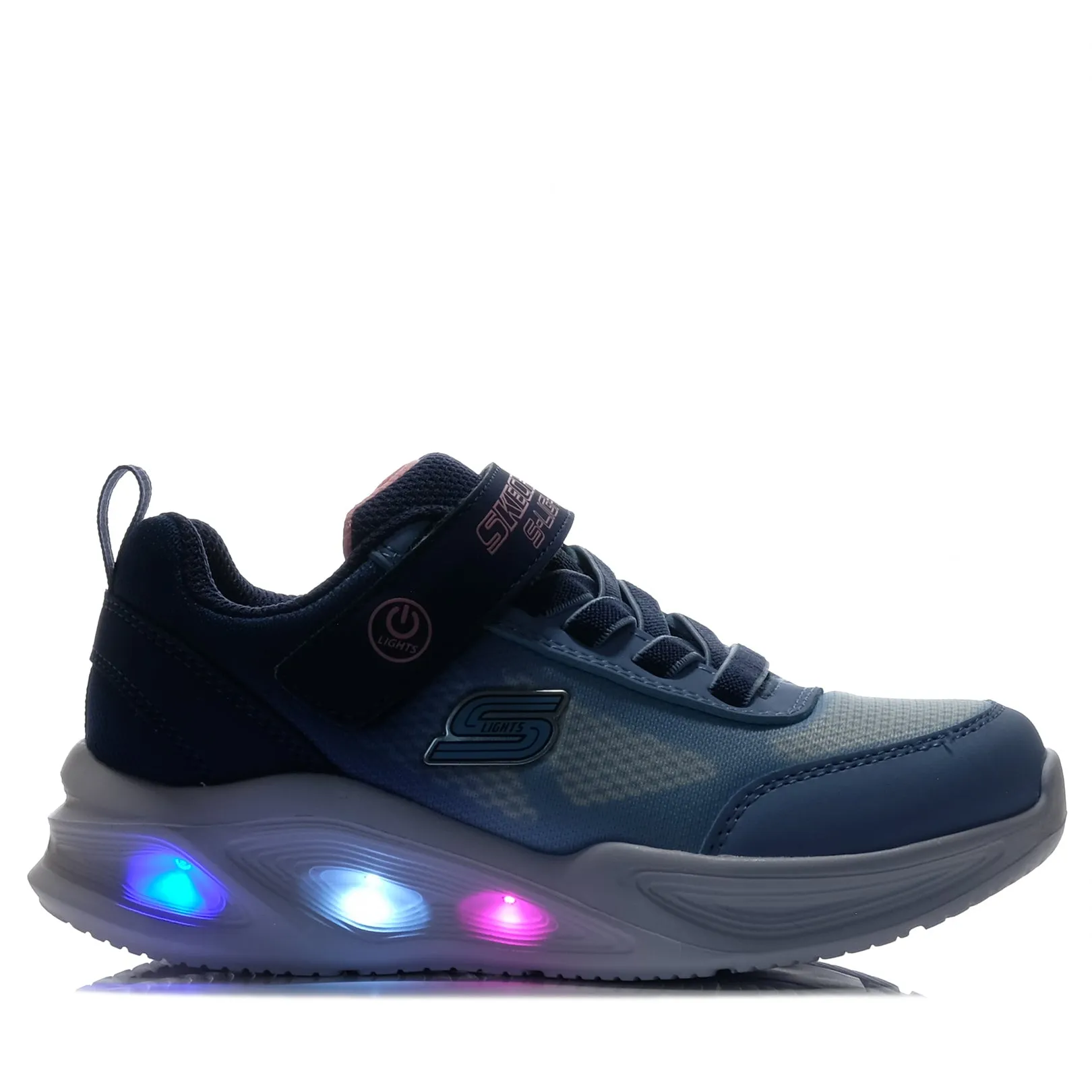 Skechers Sola Glow-Ombre Deluxe 303714L Marine Hellblaue Schuhe_Skechers