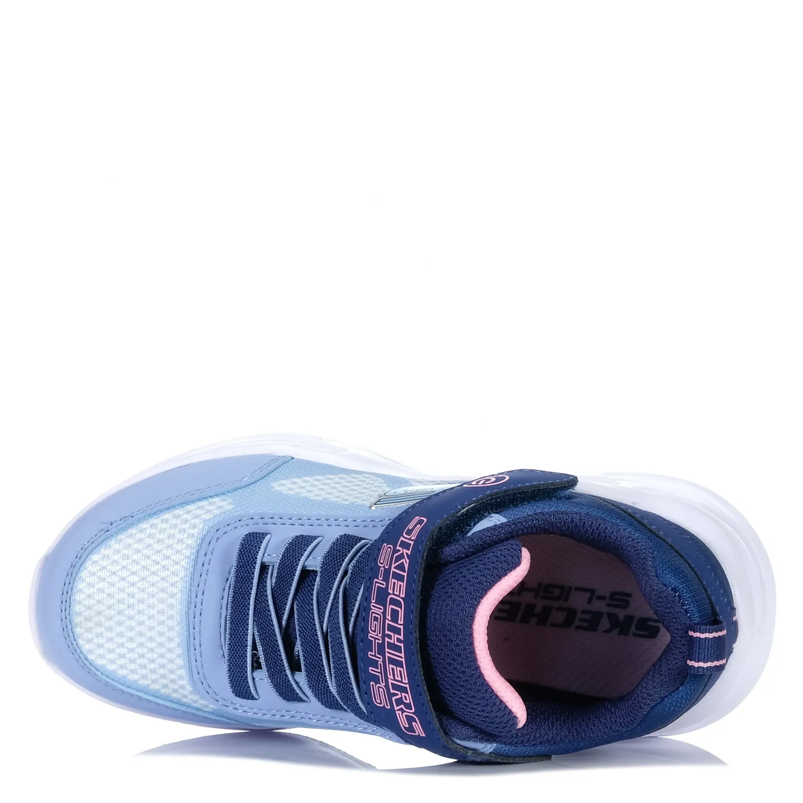 Skechers Sola Glow-Ombre Deluxe 303714L Marine Hellblaue Schuhe_Skechers