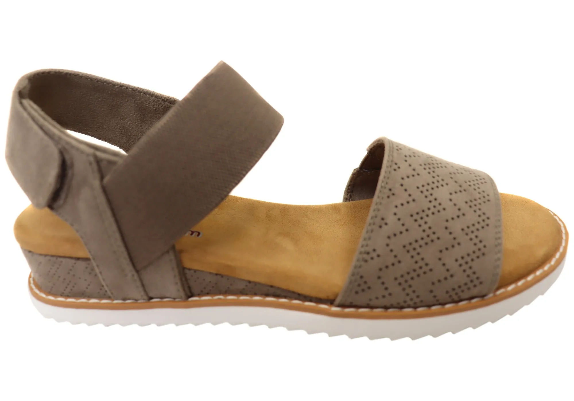 Skechers Damen Bobs Desert Kiss Sandalen mit Memory Foam-Sohle