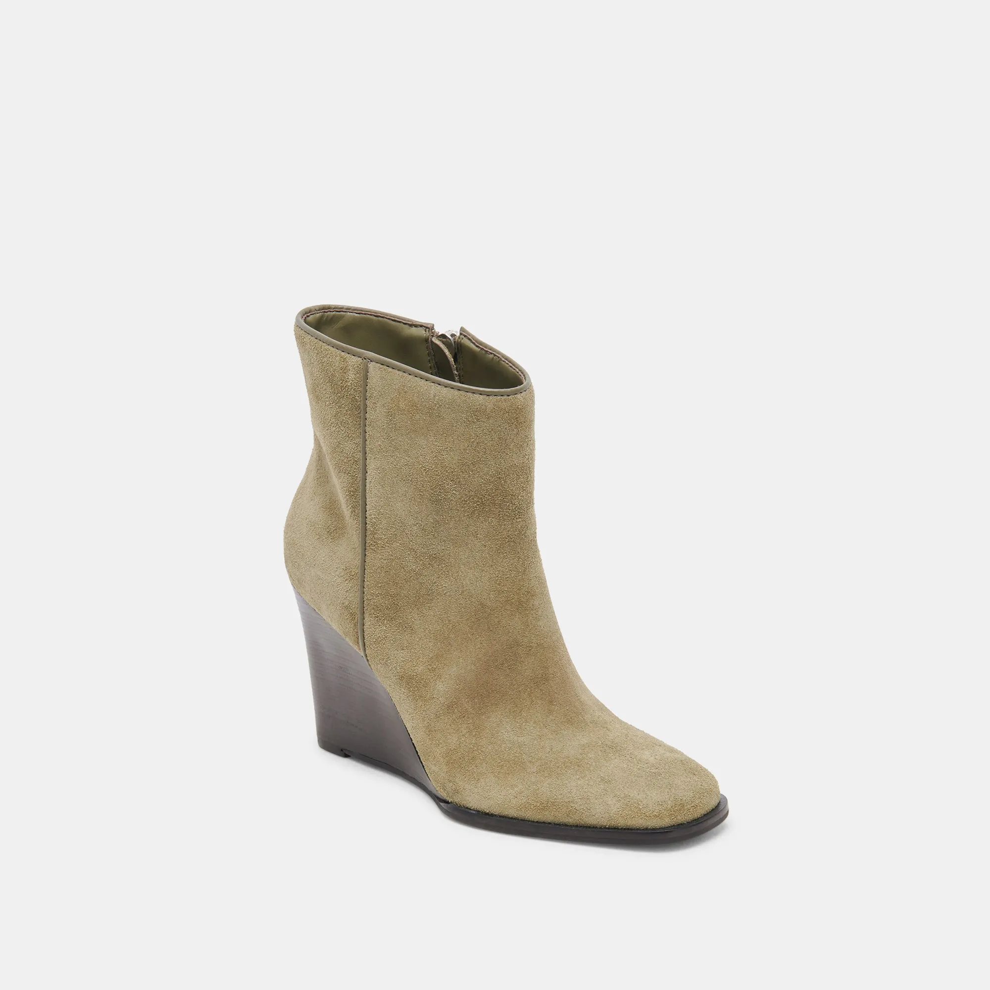 SUSANN STIEFELETTEN AUS MOOSVELOURS
