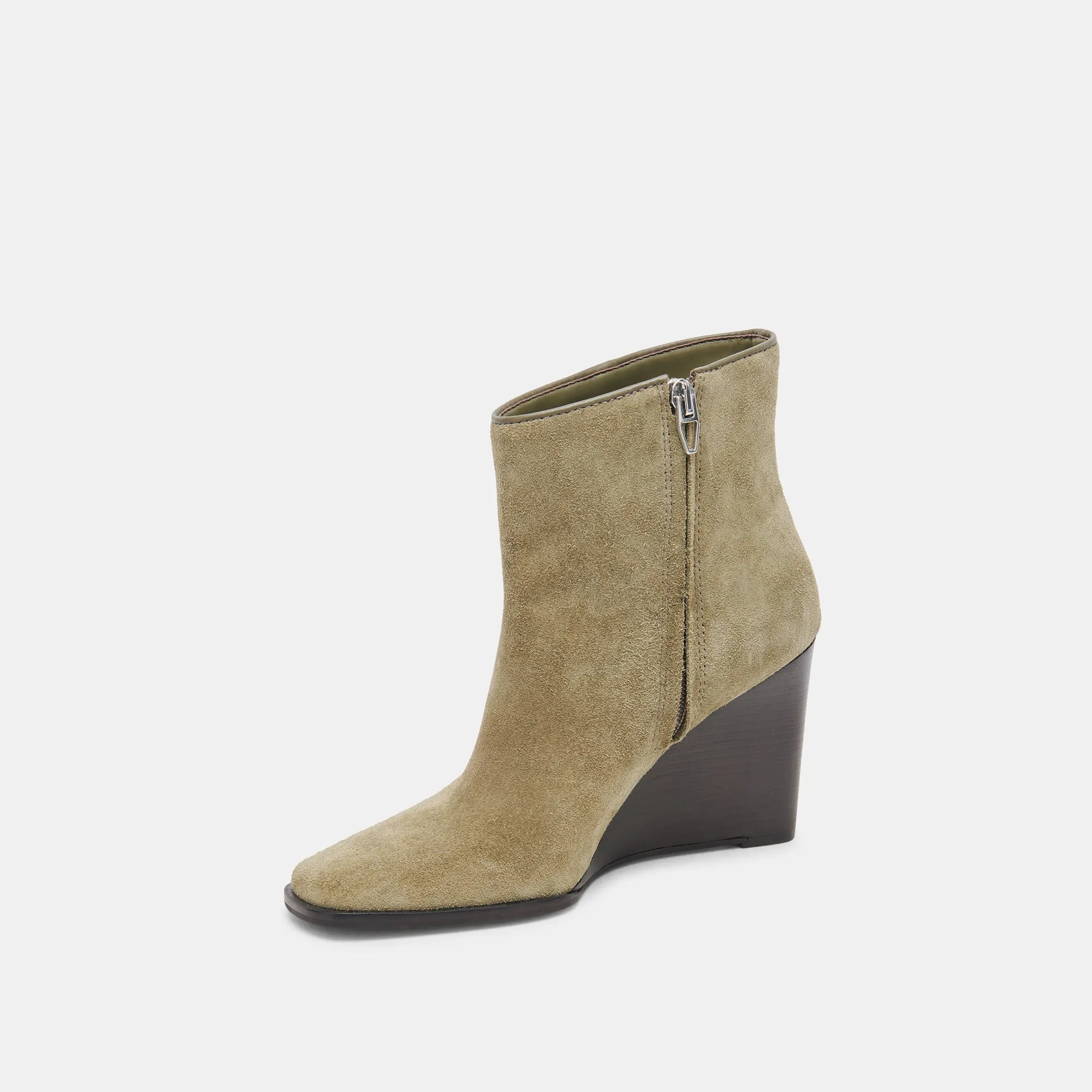 SUSANN STIEFELETTEN AUS MOOSVELOURS