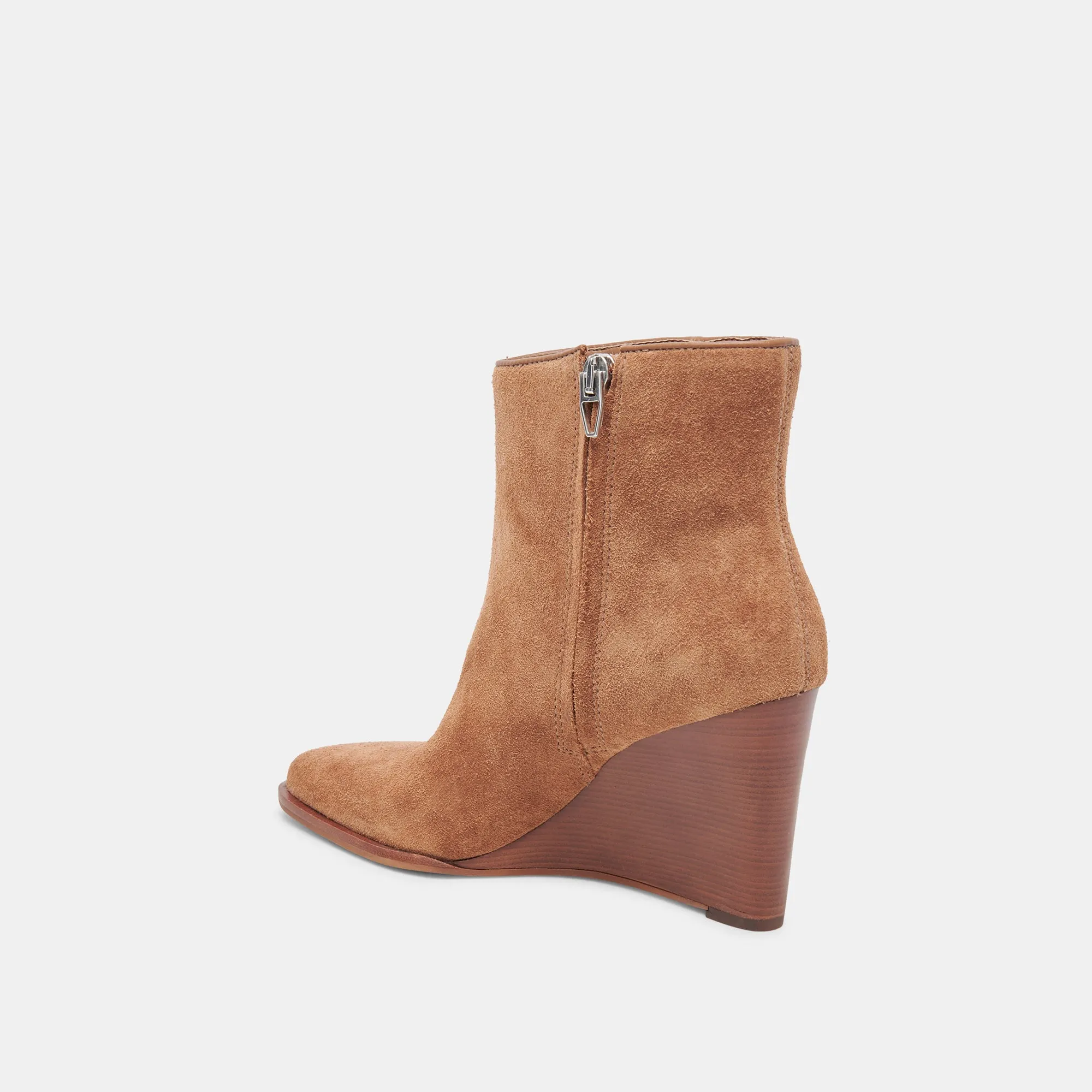 SUSANN WEITE STIEFELETTEN KASTANIENBRAUNES WILDLEDER