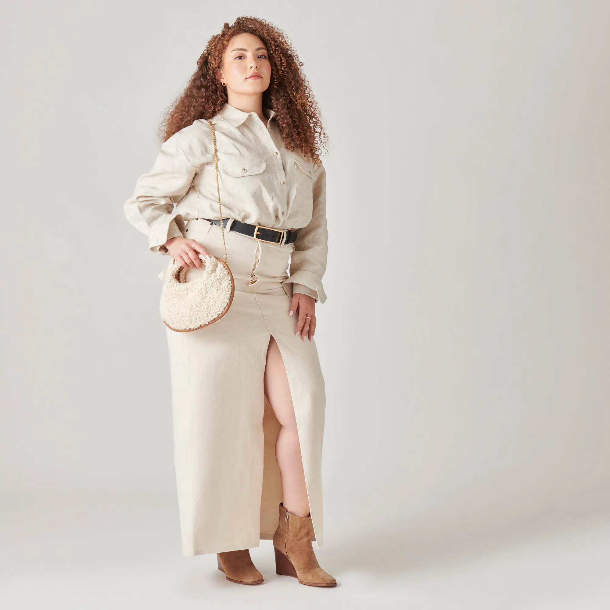 SUSANN WEITE STIEFELETTEN KASTANIENBRAUNES WILDLEDER