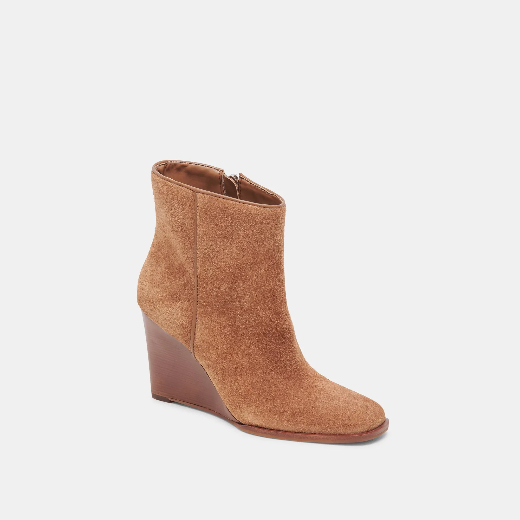 SUSANN WEITE STIEFELETTEN KASTANIENBRAUNES WILDLEDER