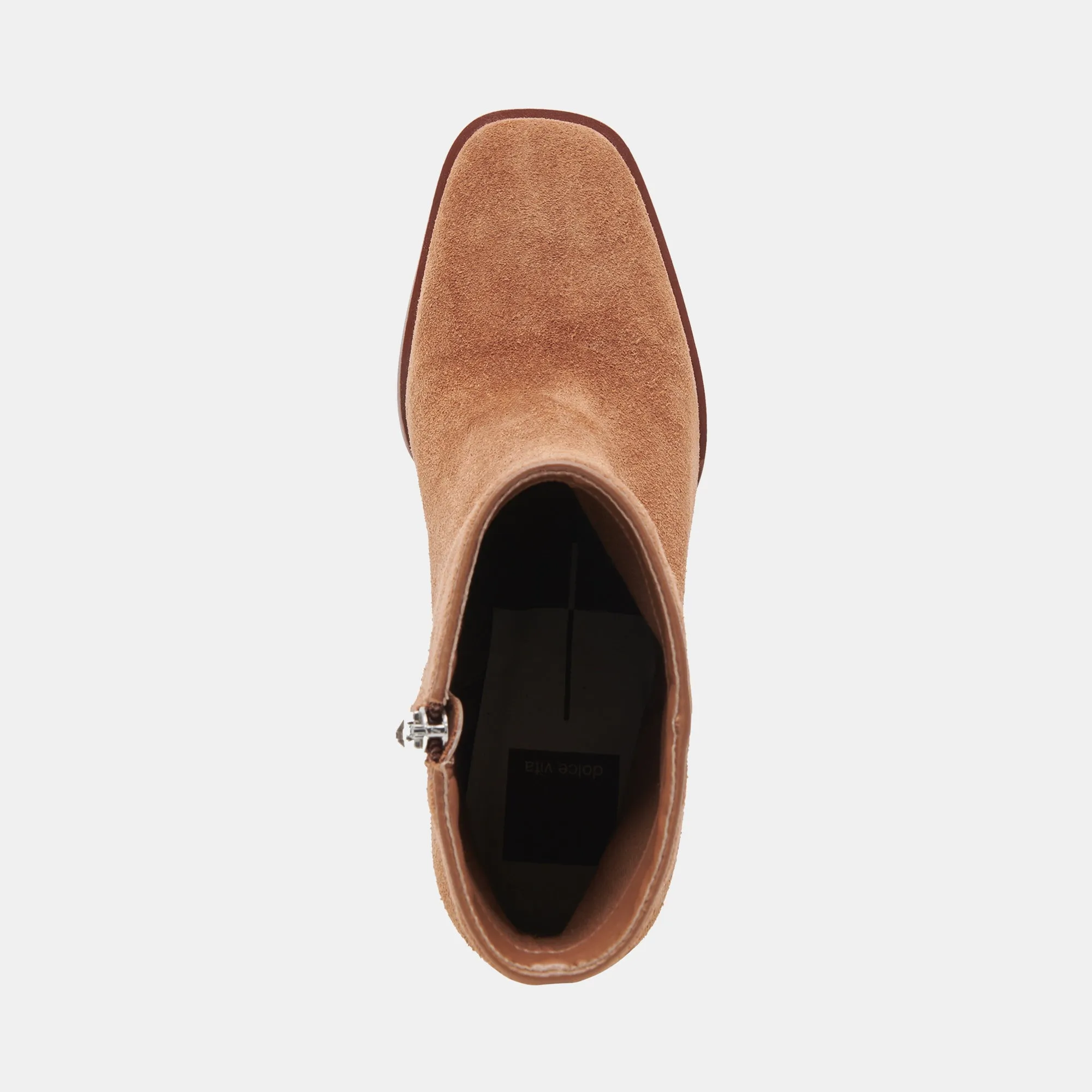 SUSANN WEITE STIEFELETTEN KASTANIENBRAUNES WILDLEDER