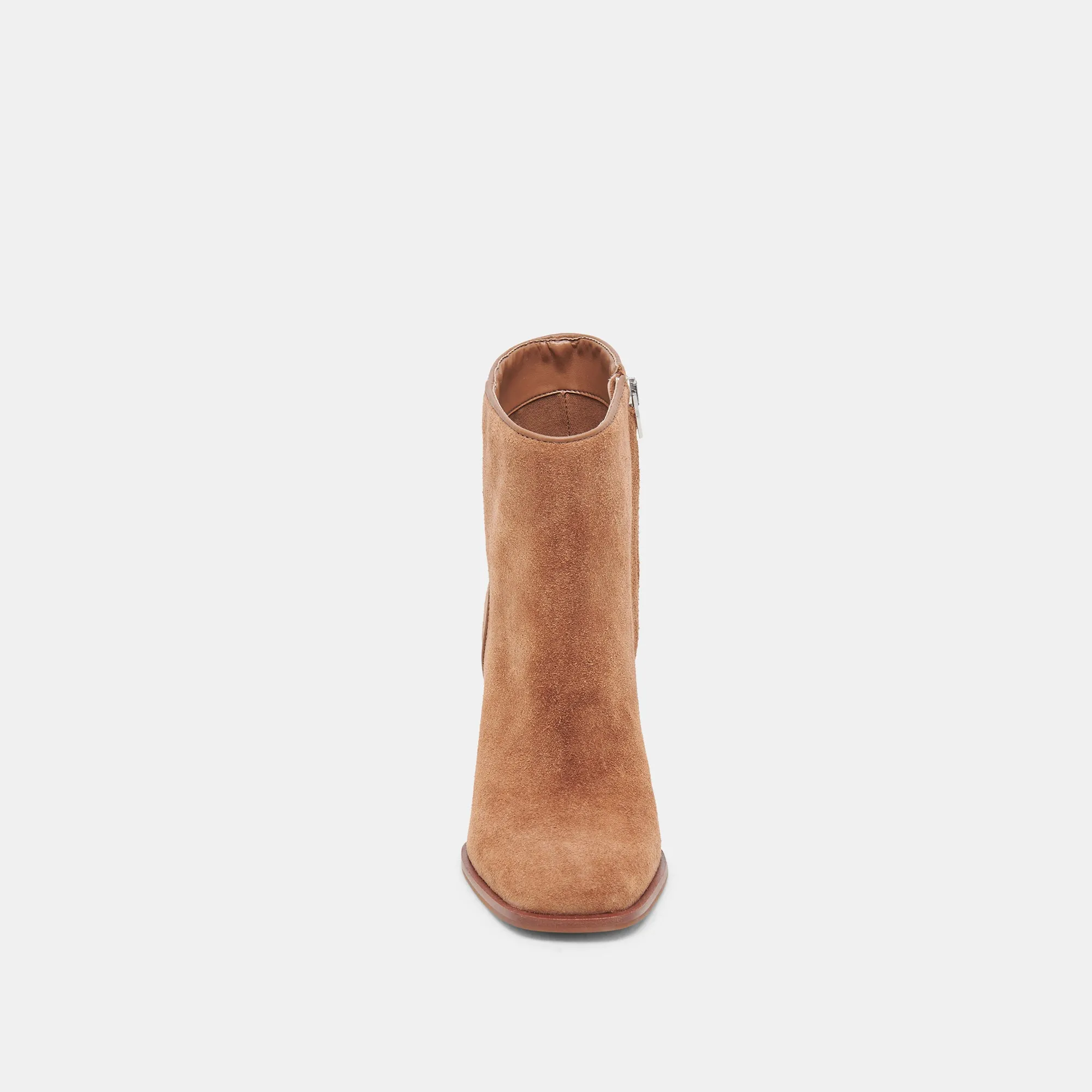 SUSANN WEITE STIEFELETTEN KASTANIENBRAUNES WILDLEDER