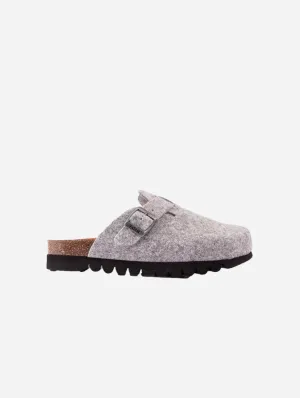 Taro Damen Fußbett Textil Vegane Sandalen | Grau