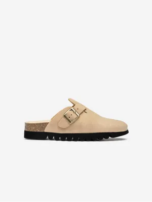 Taro Damen-Fußbett Vegan Sandalen | Natur Taupe