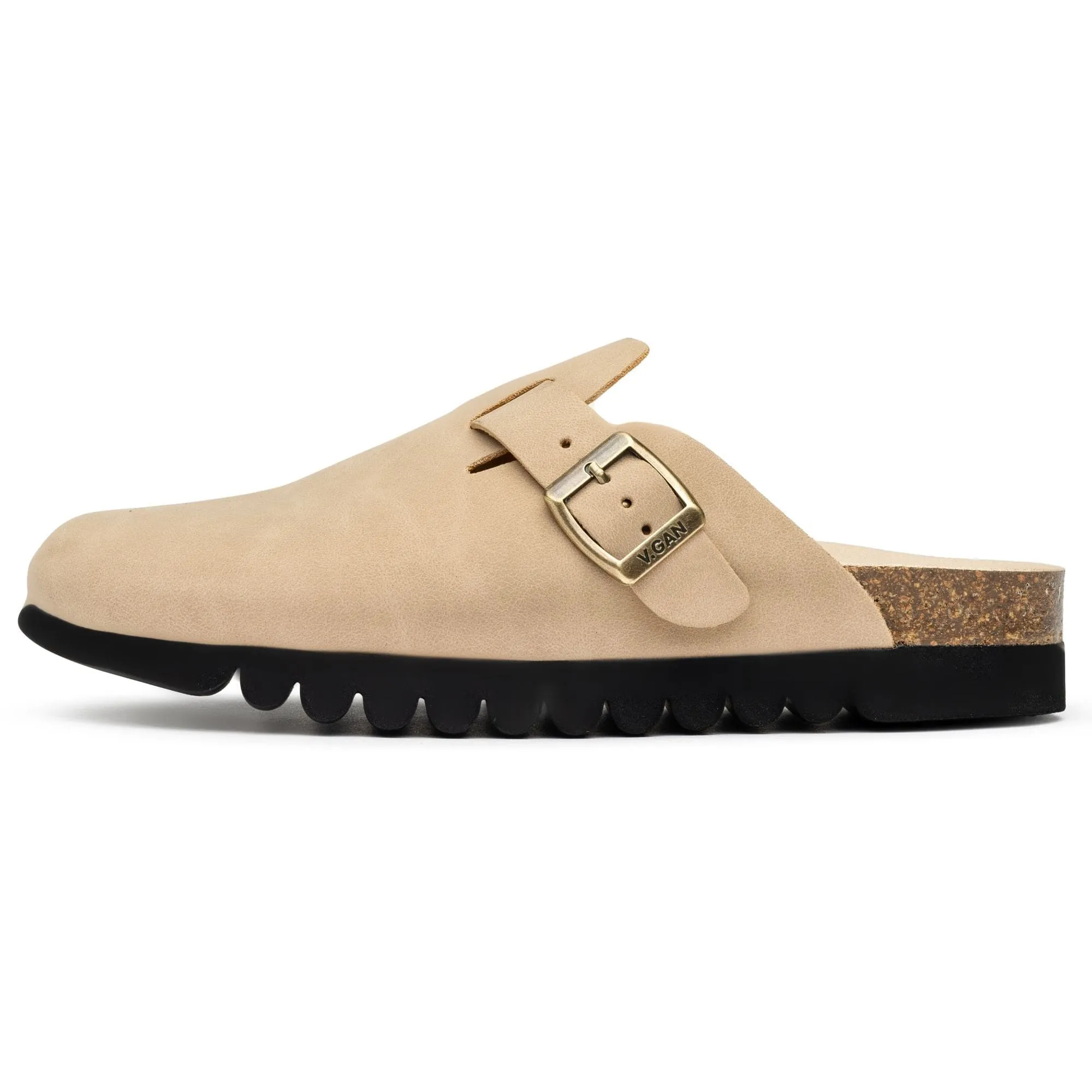 Taro Damen-Fußbett Vegan Sandalen | Natur Taupe
