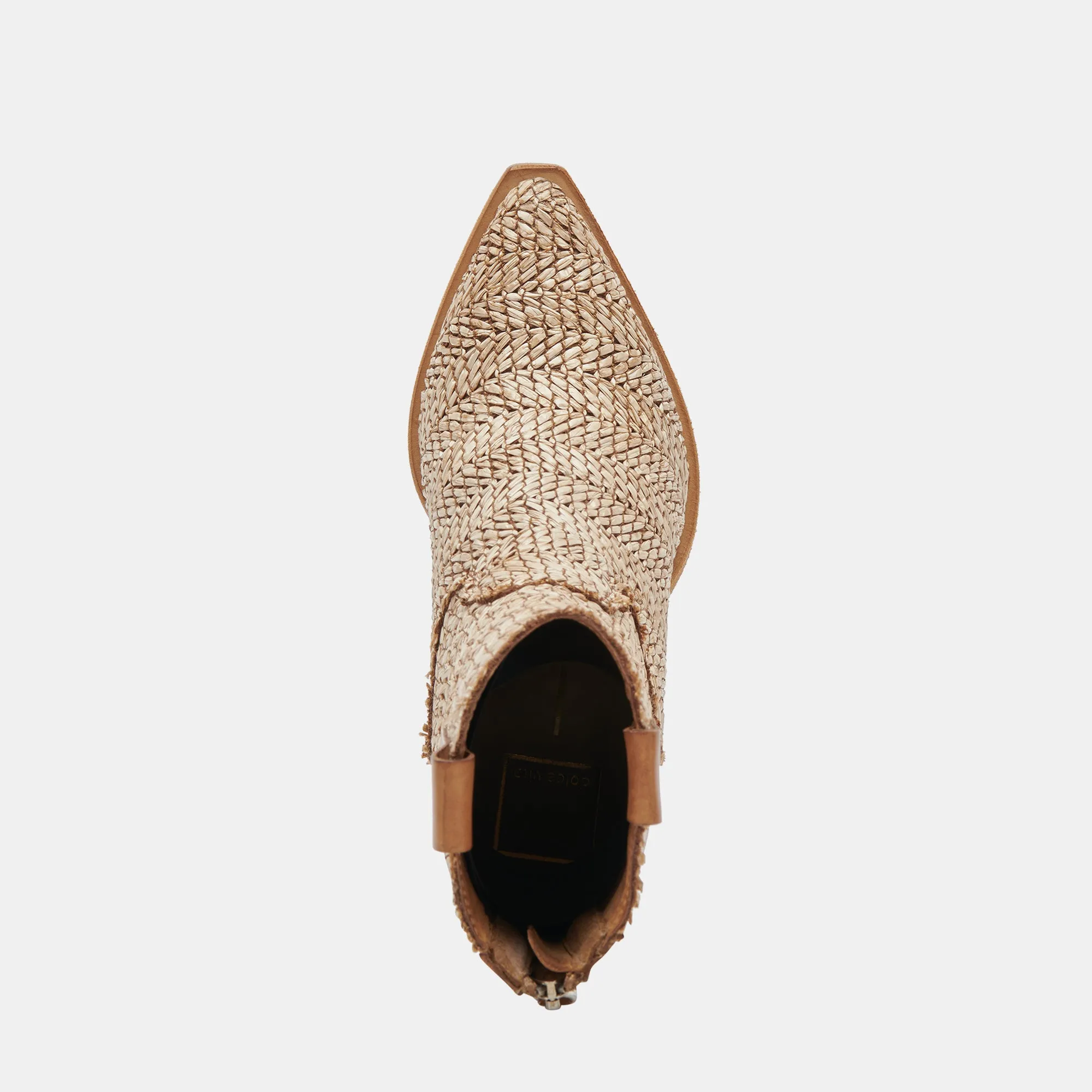 TEXIN BOOTIES BRAUN MULTI RAFFIA