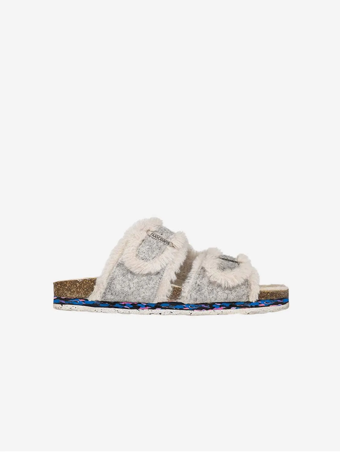 Die Nuo Fluff Vegan Hausschuhe | Grau