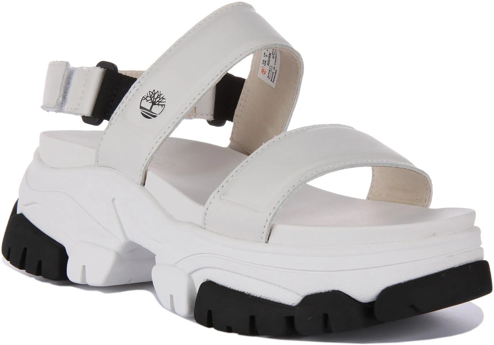 Timberland A5Usm Adley Way In Weiße Plateau-Sandalen Schuhe Timberland