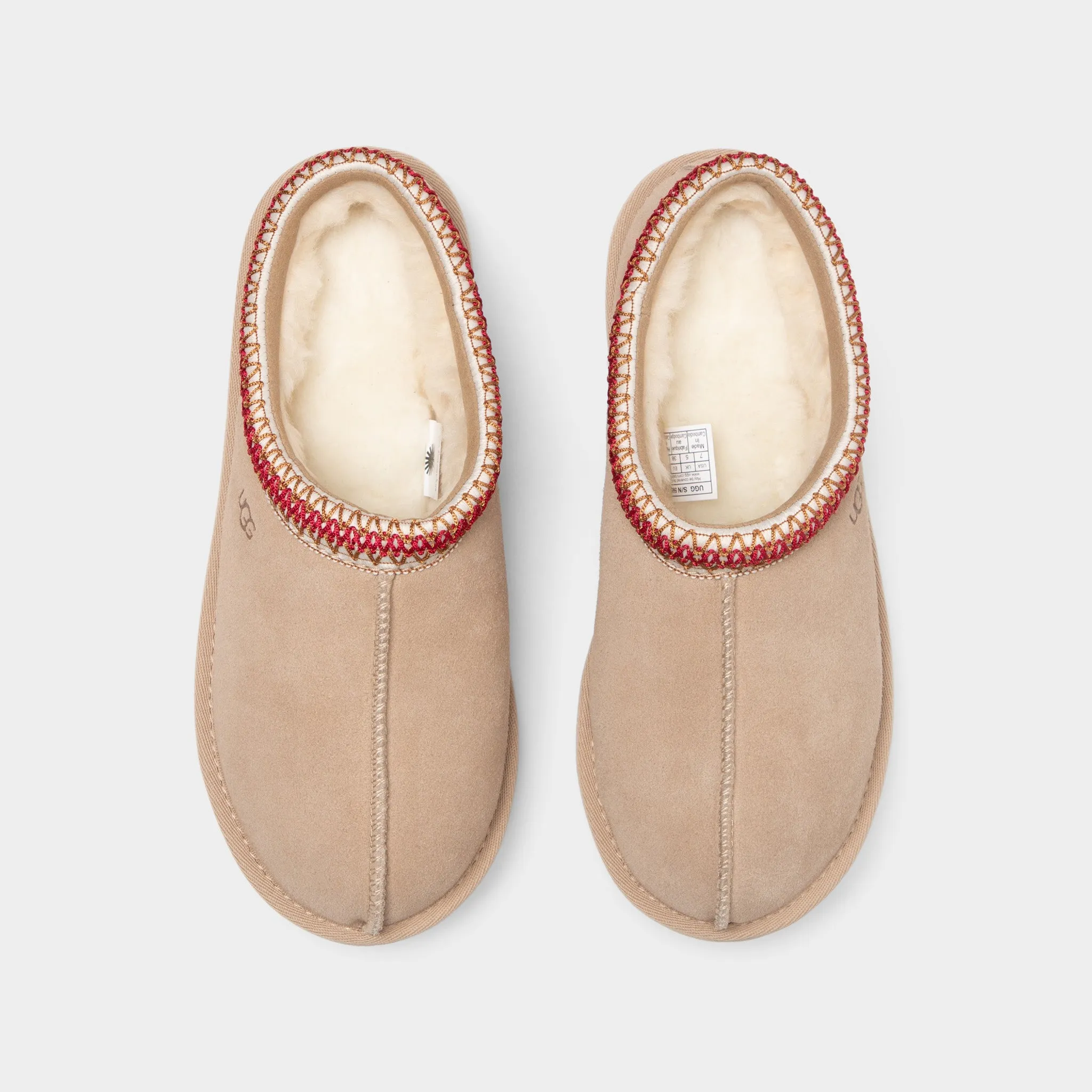 Ugg Damen Tasman Sand / Dunkle Kirsche Ugg Schuhe