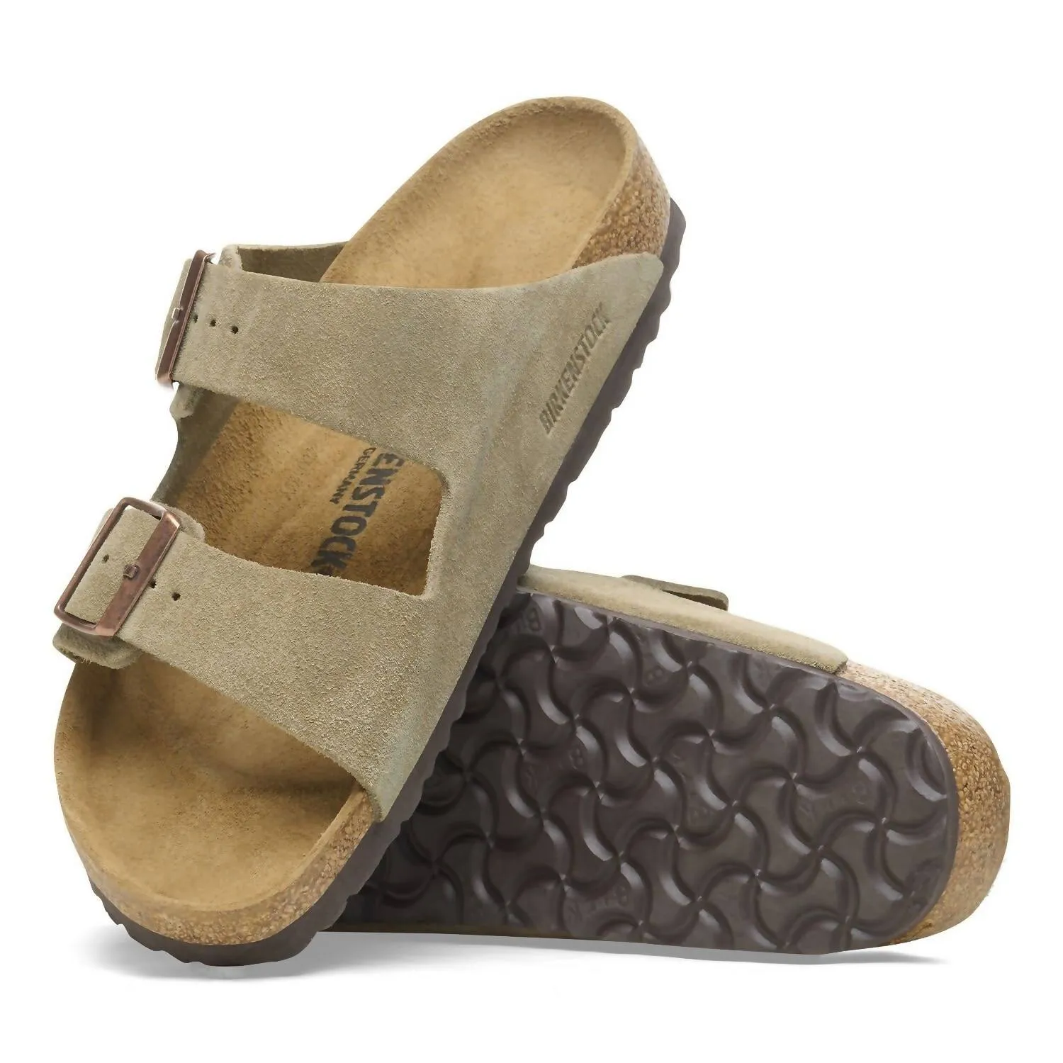Unisex Arizona Sfb Sandale - Regular In Wildleder Taupe