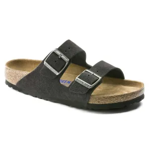 Unisex Arizona Soft Footbed Wildleder Sandalen - Regular Fit in Velvet Grau