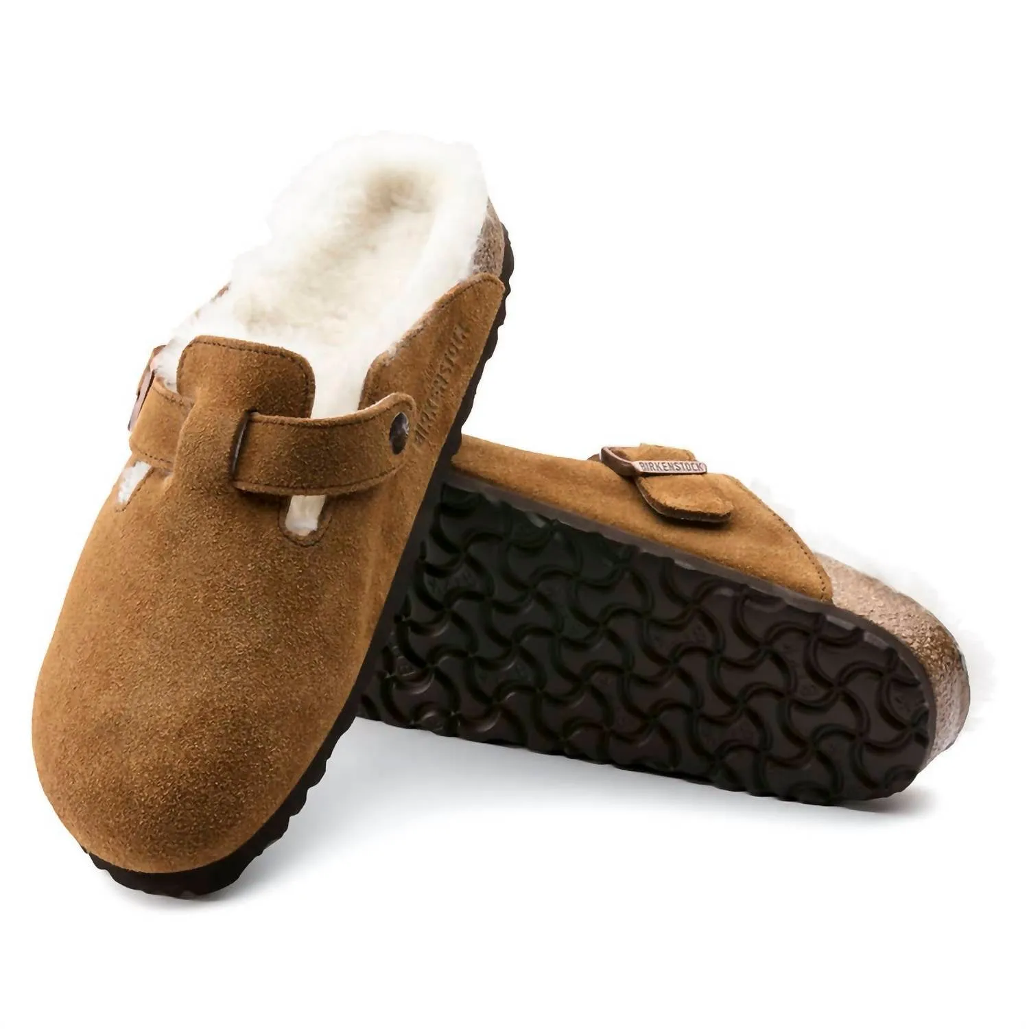 Unisex Boston Shearling Clog (Schmale Weite) In Nerz