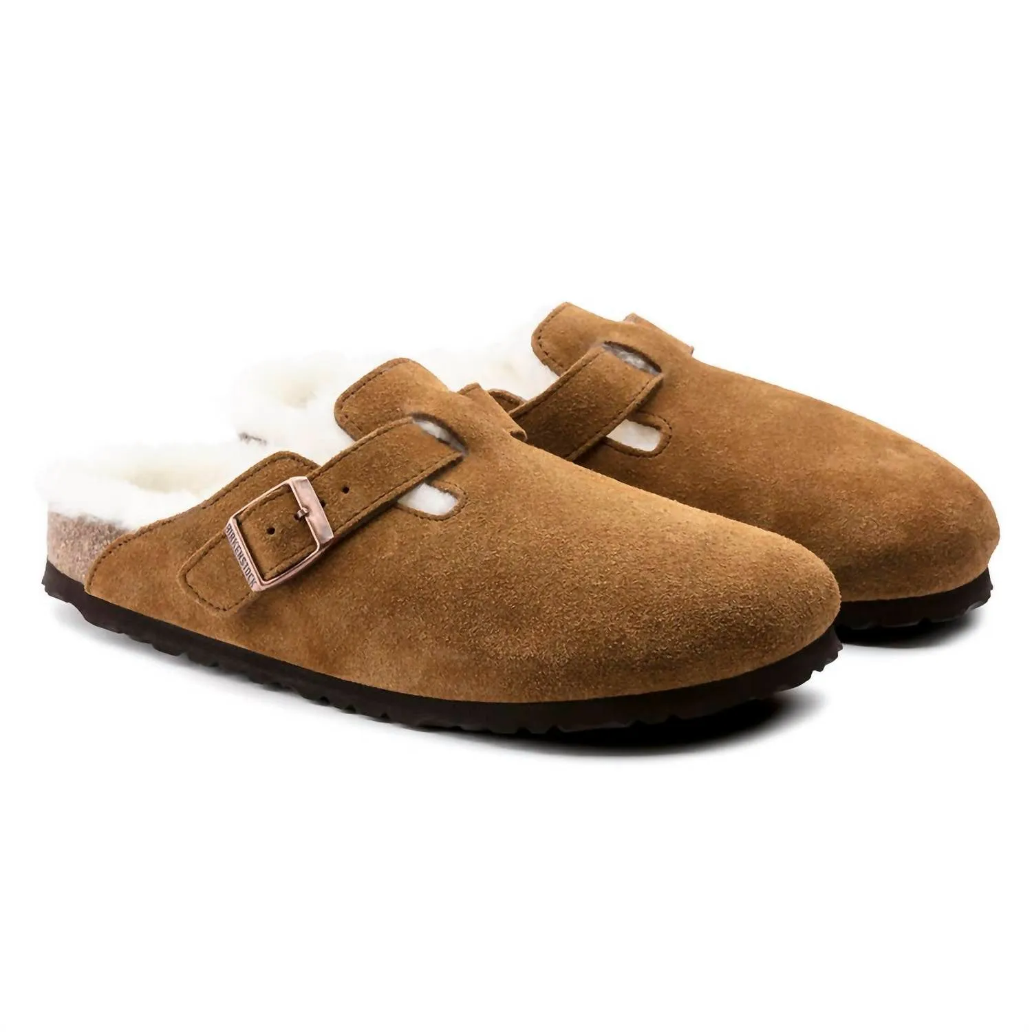 Unisex Boston Shearling Clog (Schmale Weite) In Nerz