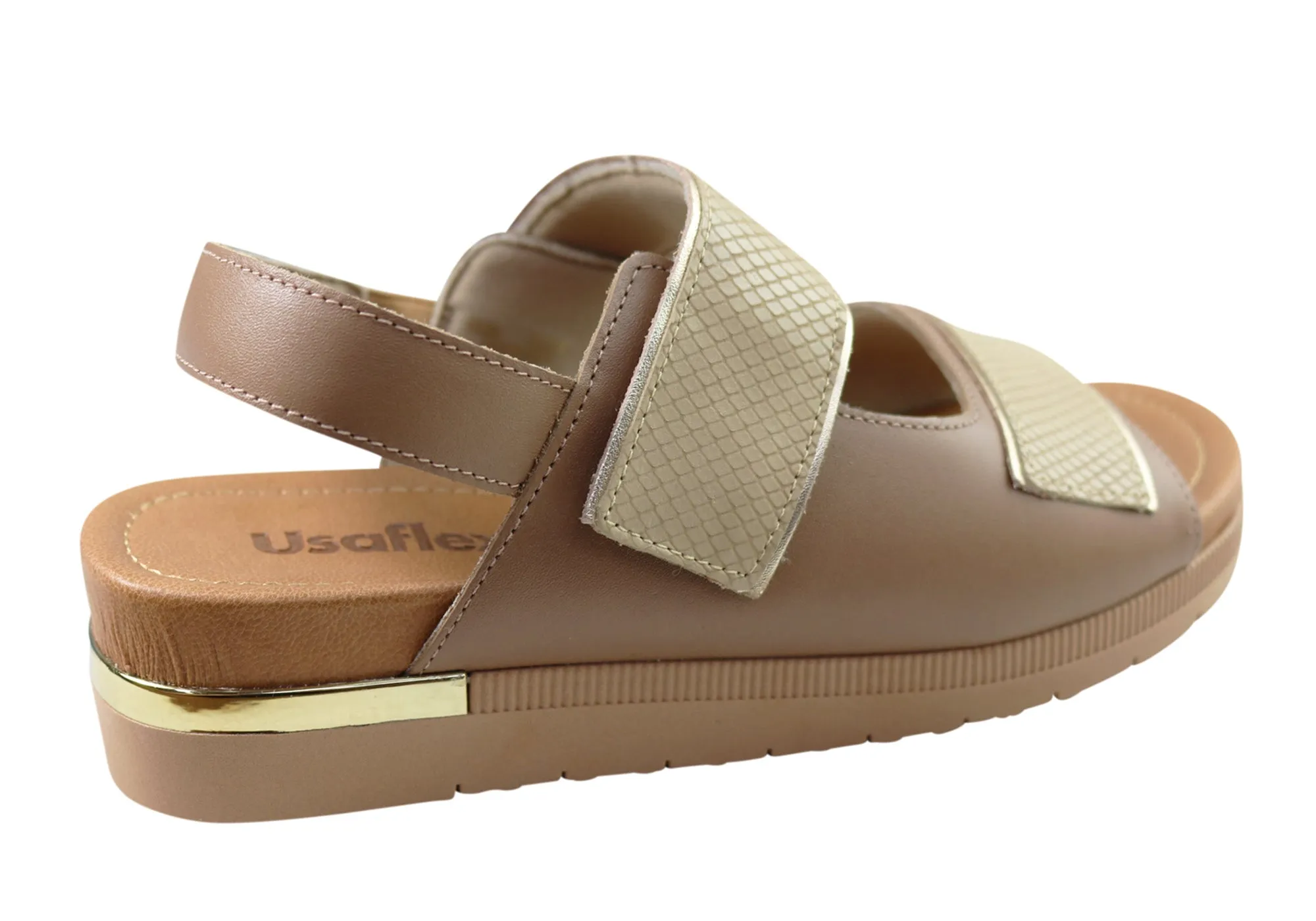 Usaflex Hilda Damen Bequeme Ledersandalen Hergestellt In Brasilien Usaflex Schuhe