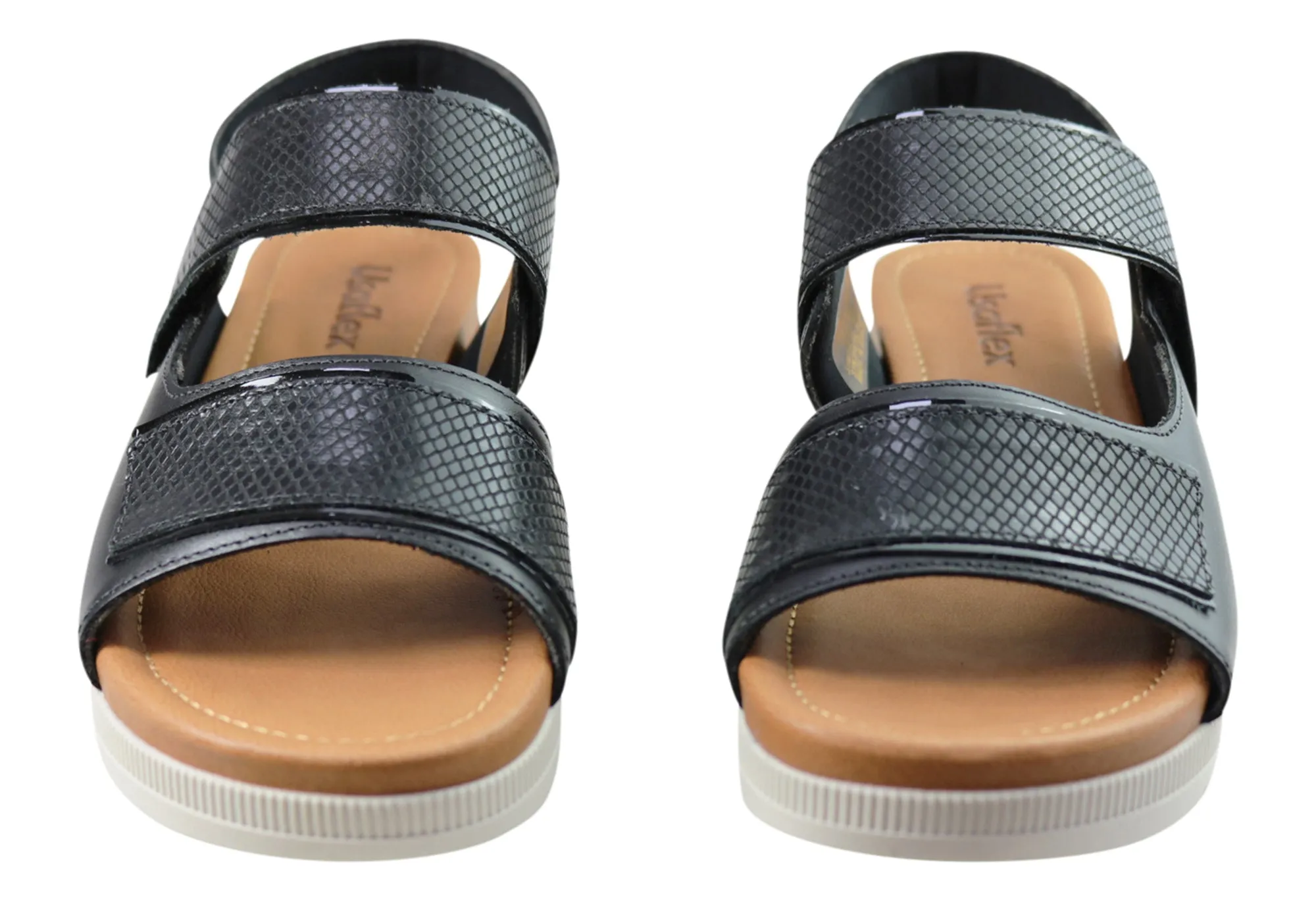 Usaflex Hilda Damen Bequeme Ledersandalen Hergestellt In Brasilien Usaflex Schuhe