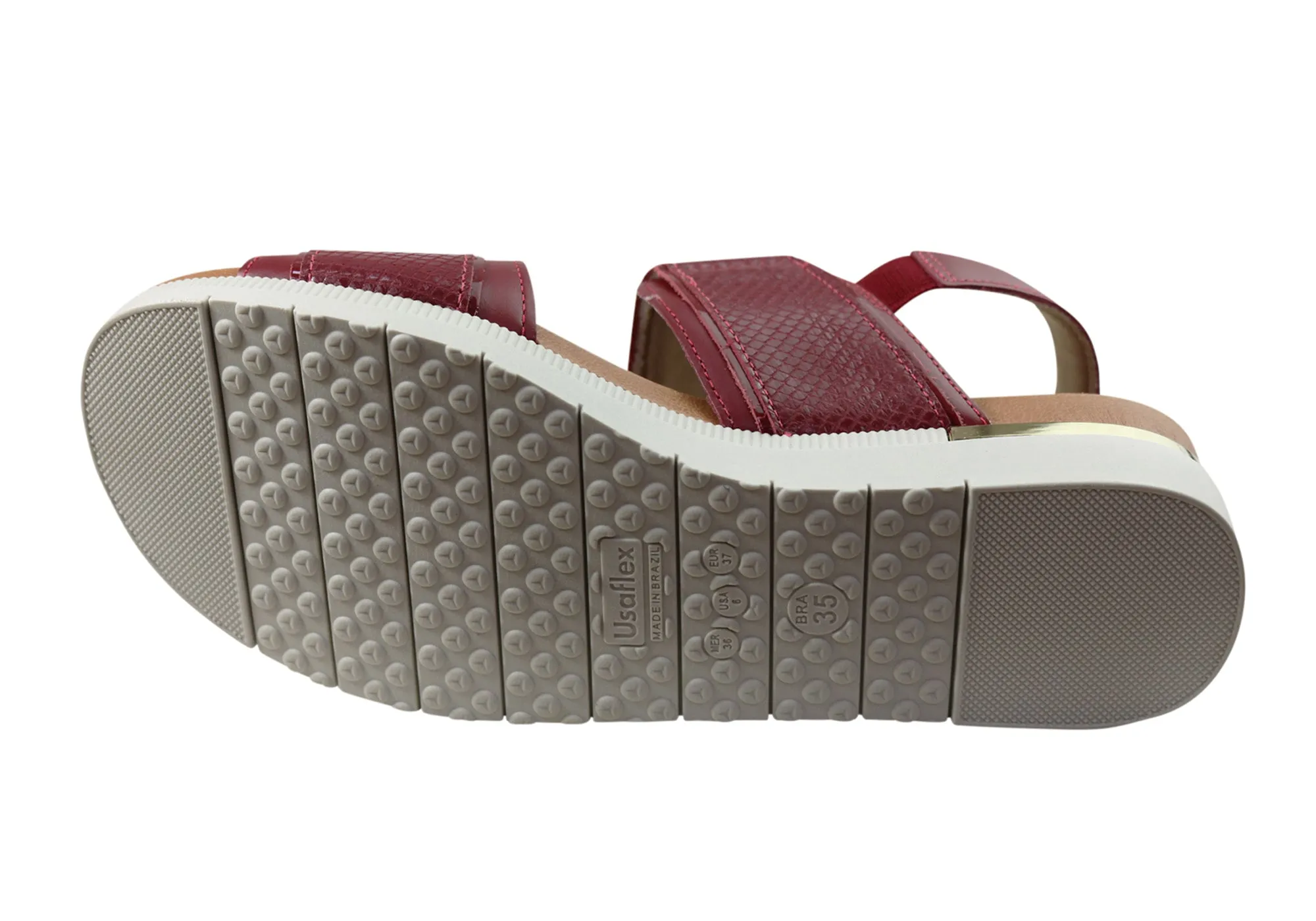 Usaflex Hilda Damen Bequeme Ledersandalen Hergestellt In Brasilien Usaflex Schuhe