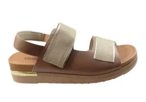 Usaflex Hilda Damen Bequeme Ledersandalen Hergestellt In Brasilien Usaflex Schuhe
