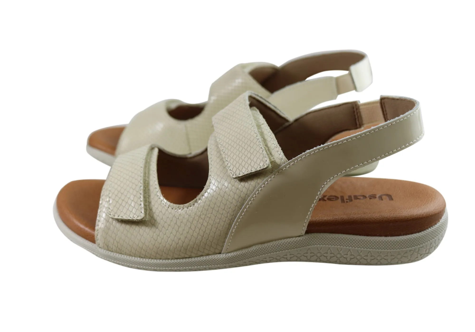 Usaflex Jessica Damen Bequeme Ledersandalen Hergestellt In Brasilien Usaflex Schuhe