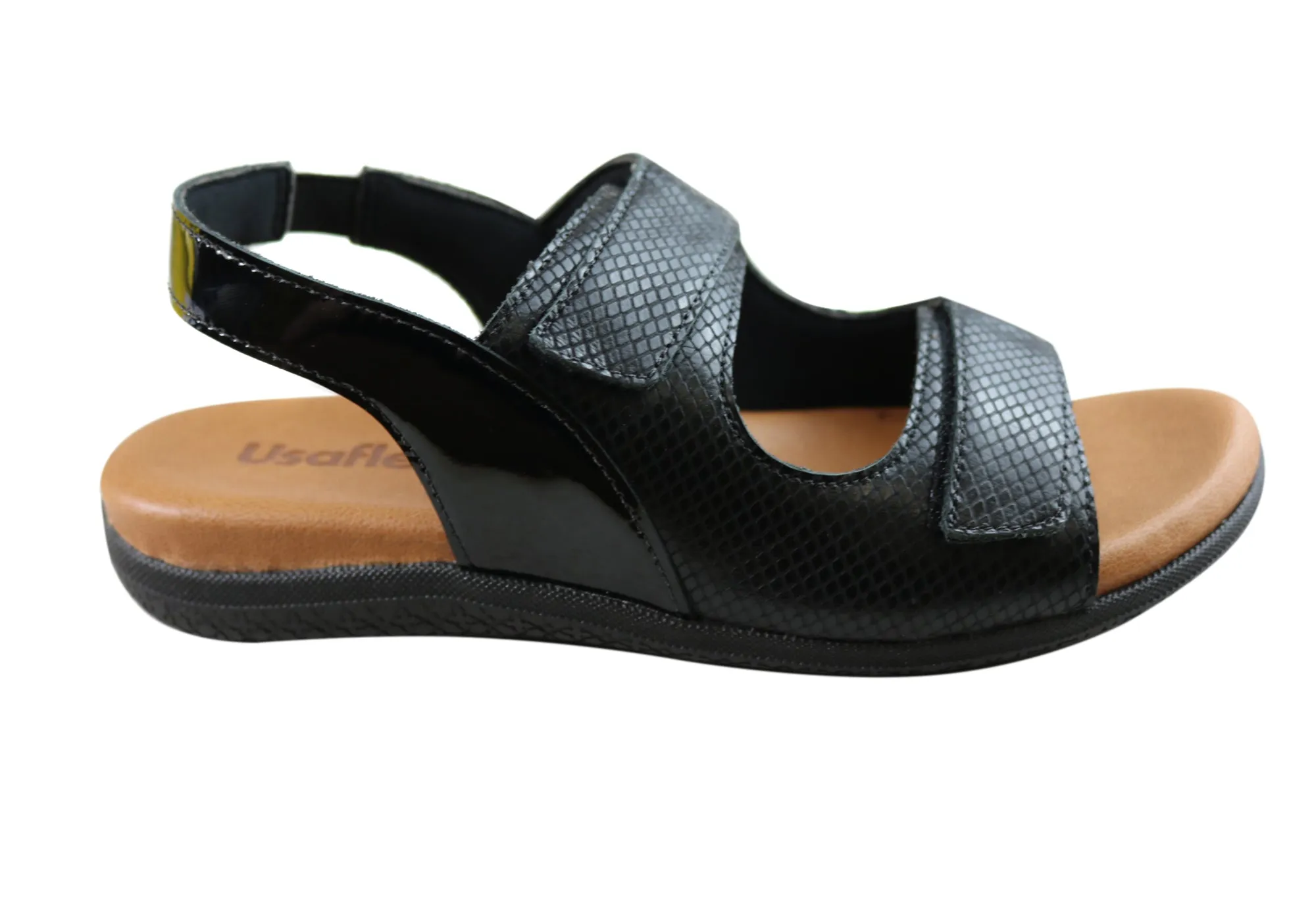 Usaflex Jessica Damen Bequeme Ledersandalen Hergestellt In Brasilien Usaflex Schuhe