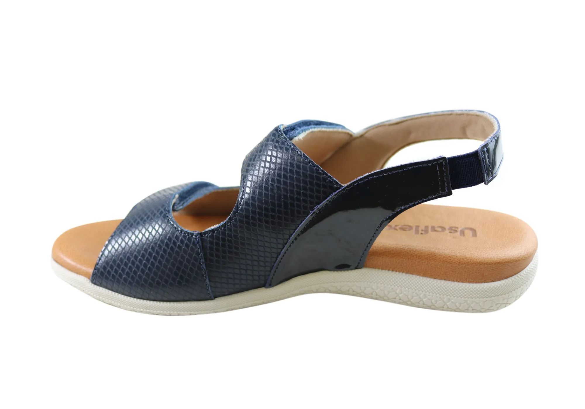 Usaflex Jessica Damen Bequeme Ledersandalen Hergestellt In Brasilien Usaflex Schuhe