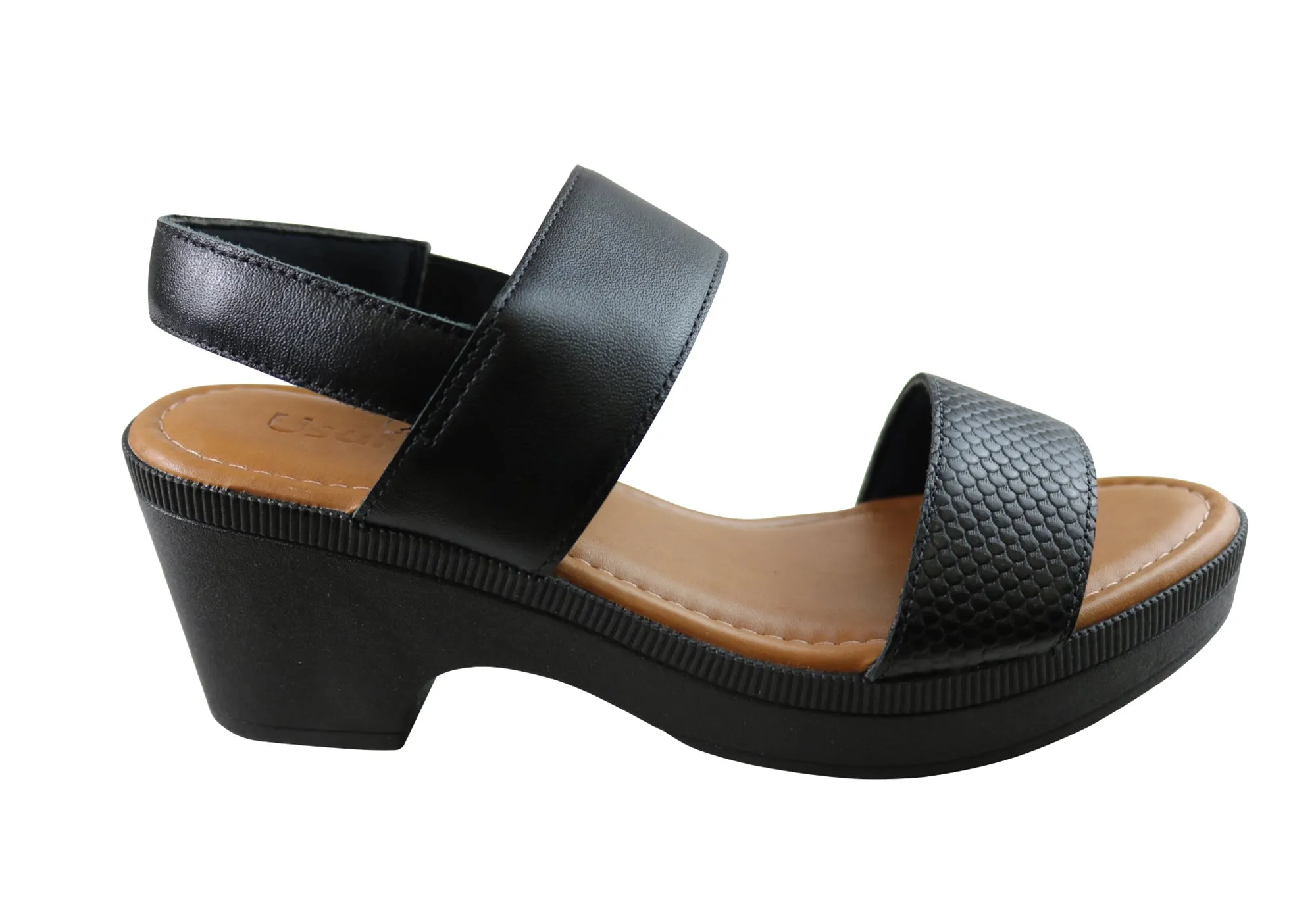 Usaflex Kim Damen Bequeme Ledersandalen Hergestellt In Brasilien Usaflex Schuhe