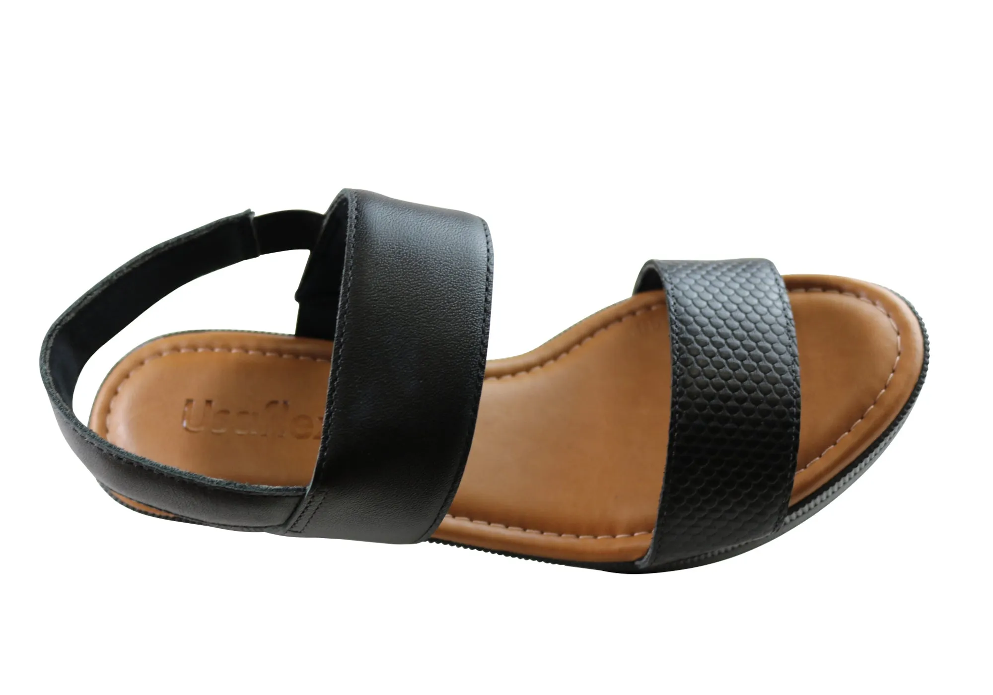 Usaflex Kim Damen Bequeme Ledersandalen Hergestellt In Brasilien Usaflex Schuhe