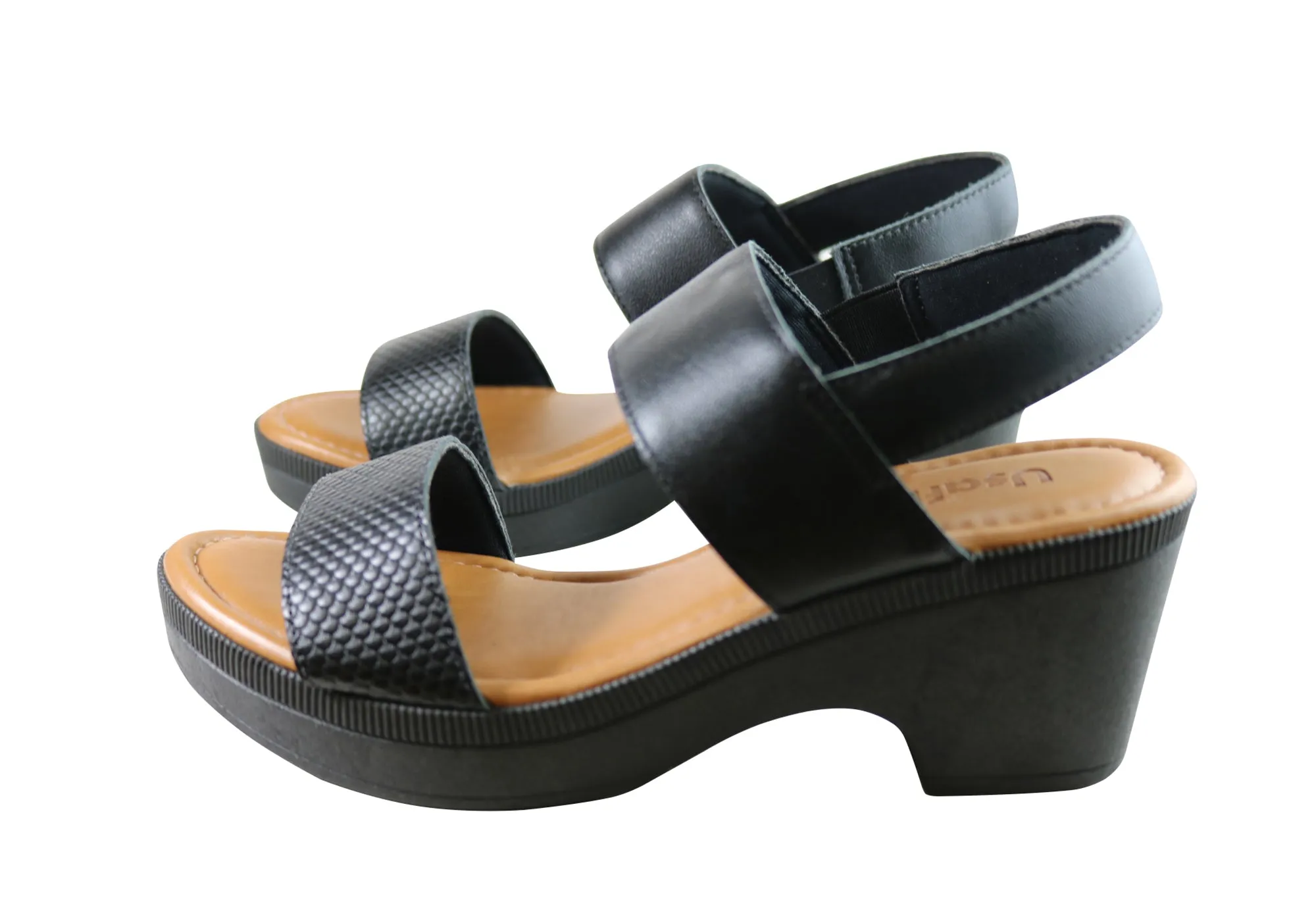Usaflex Kim Damen Bequeme Ledersandalen Hergestellt In Brasilien Usaflex Schuhe