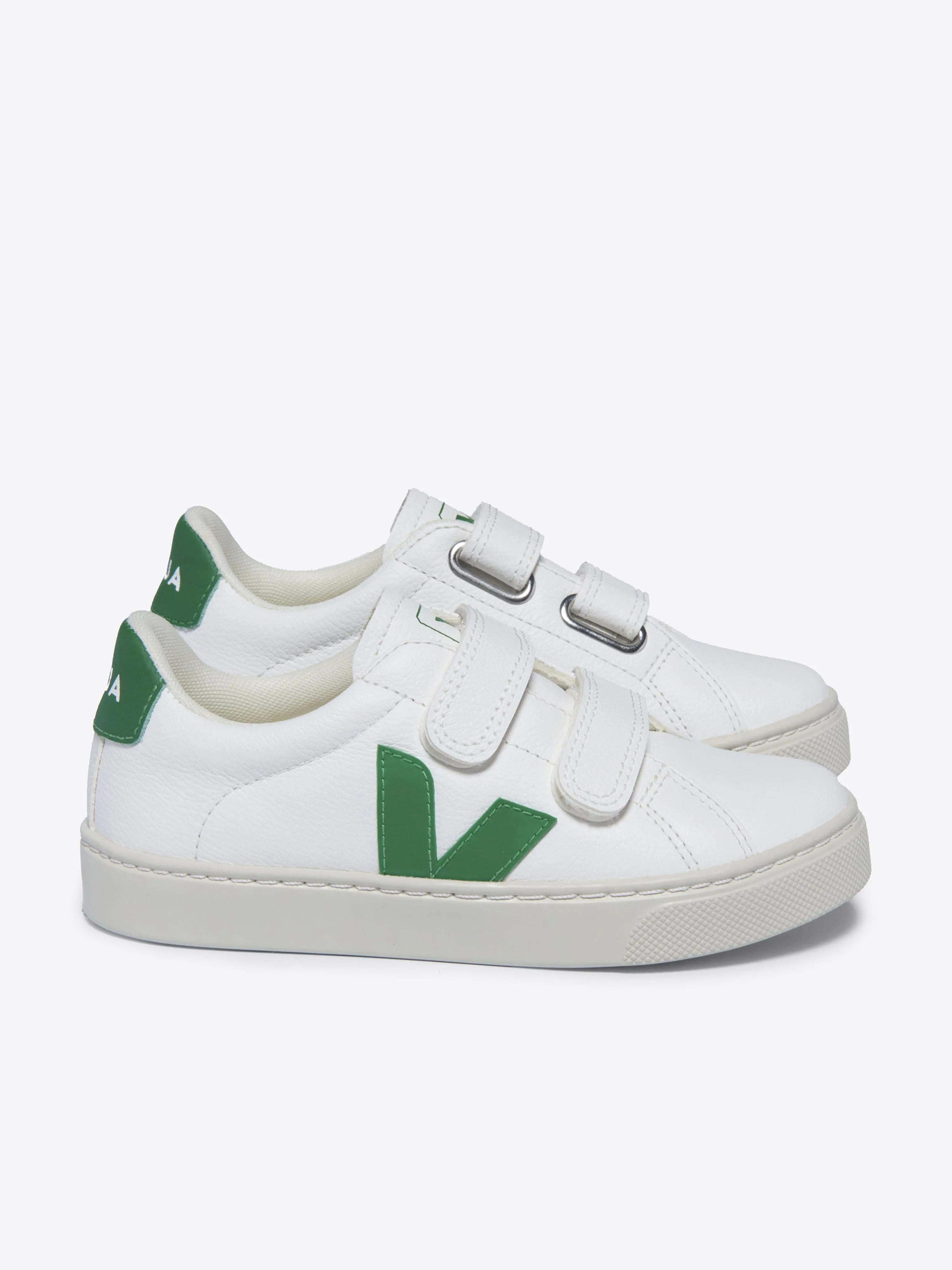 Veja Kids Esplar ChromeFree Leder Turnschuhe in Weiß