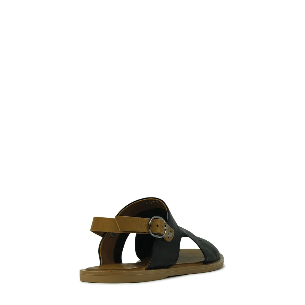 Vitto Leder-Crossband-Sandalen