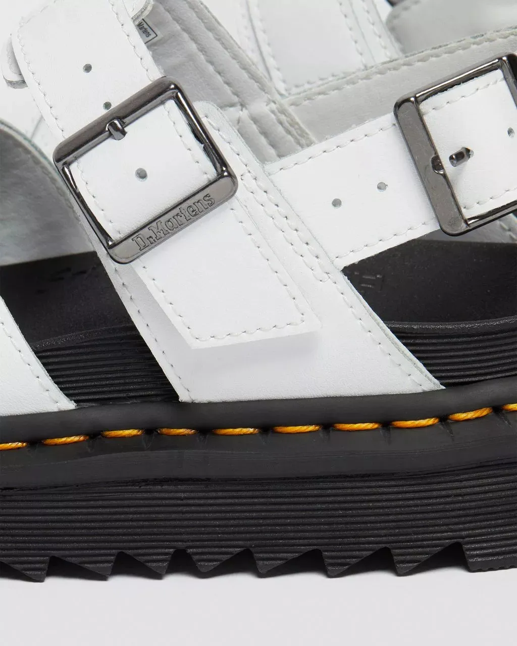 Voss II Leder-Sandalen in Weiß