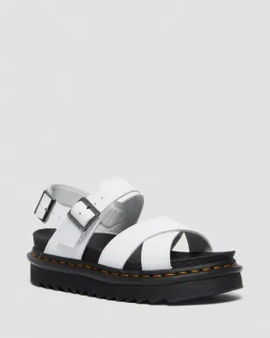 Voss II Leder-Sandalen in Weiß