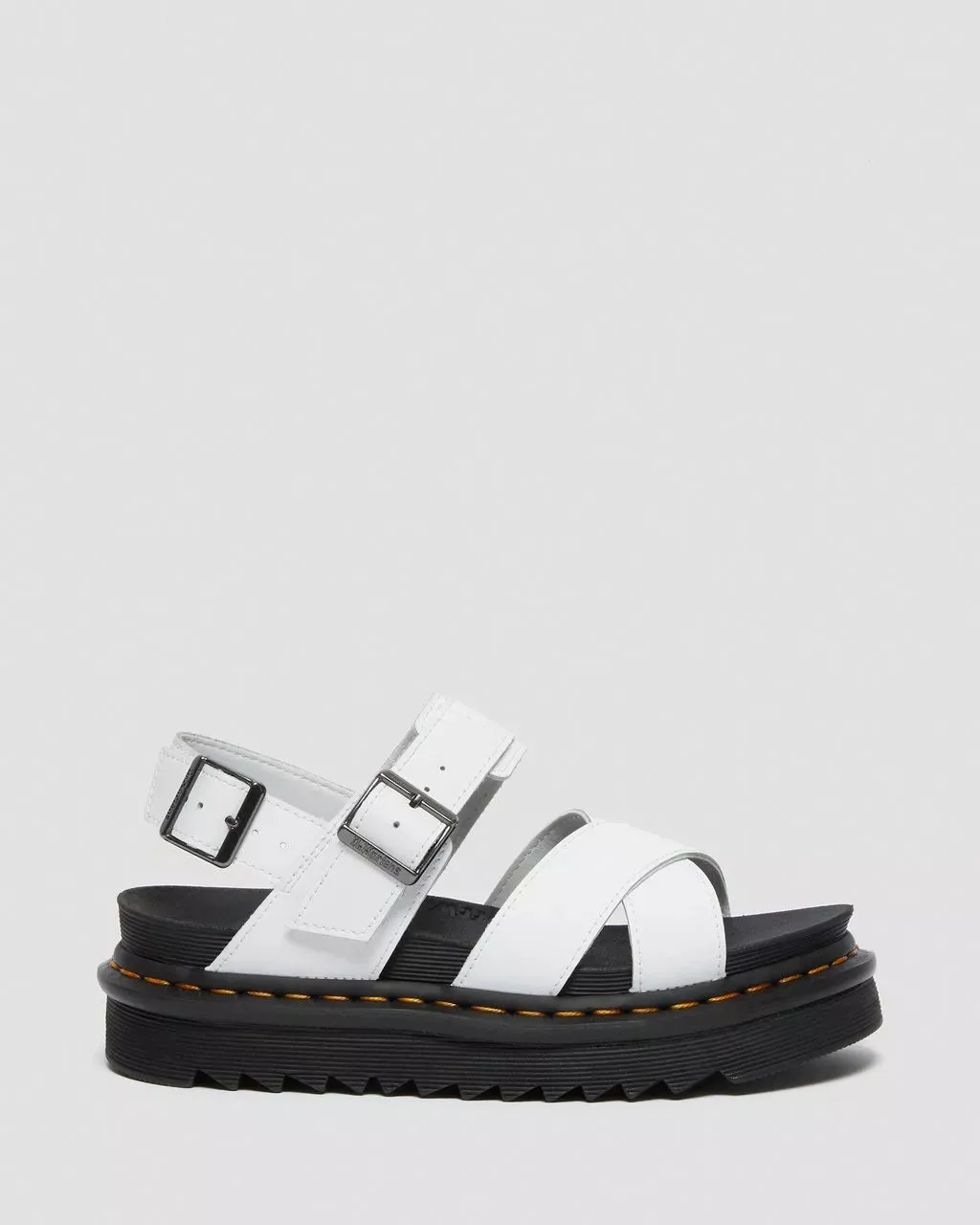Voss II Leder-Sandalen in Weiß