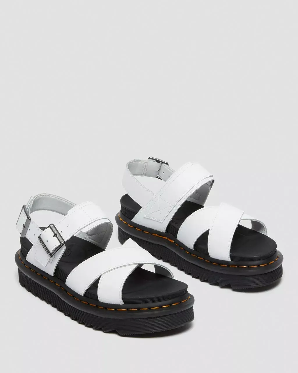 Voss II Leder-Sandalen in Weiß