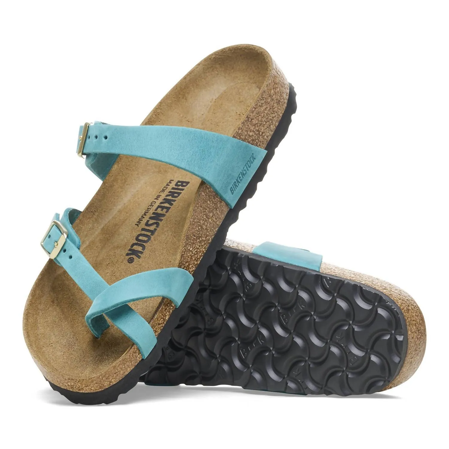 W Mayari Sandalen aus geöltem Leder in Biscay Bay