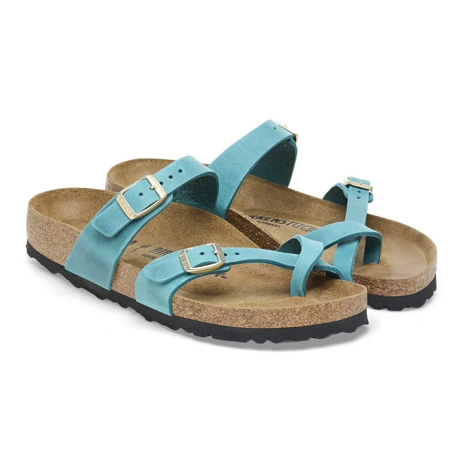 W Mayari Sandalen aus geöltem Leder in Biscay Bay