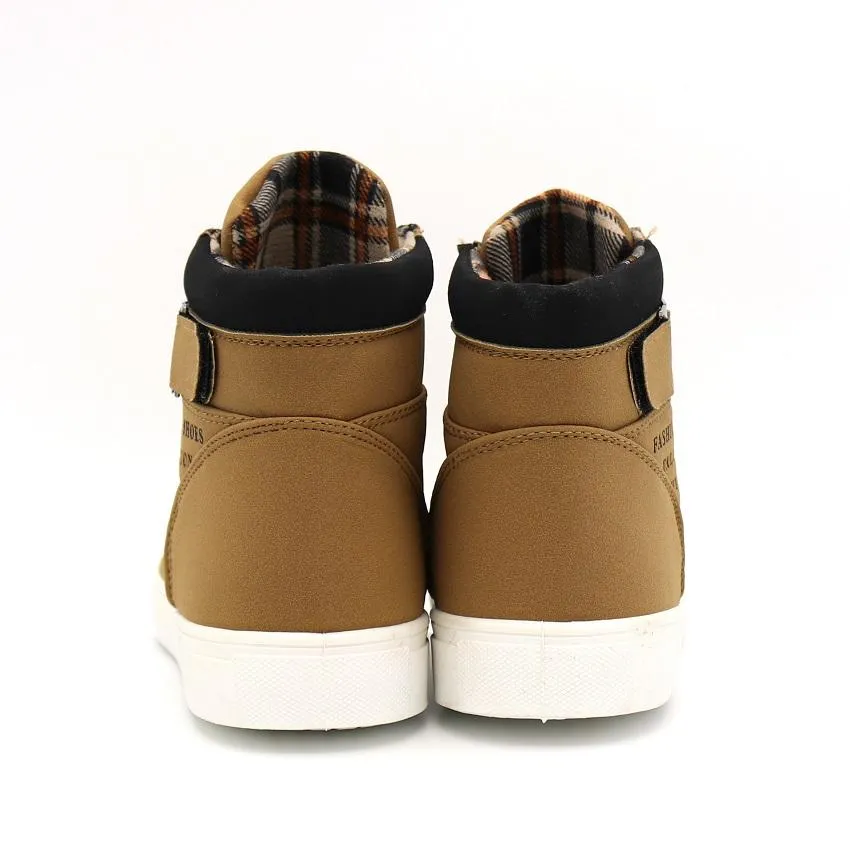 West Louis™ Mode Herbst Kunstwildleder Stiefel