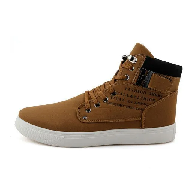 West Louis™ Mode Herbst Kunstwildleder Stiefel