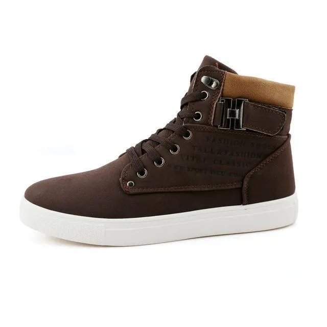 West Louis™ Mode Herbst Kunstwildleder Stiefel