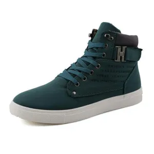 West Louis™ Mode Herbst Kunstwildleder Stiefel