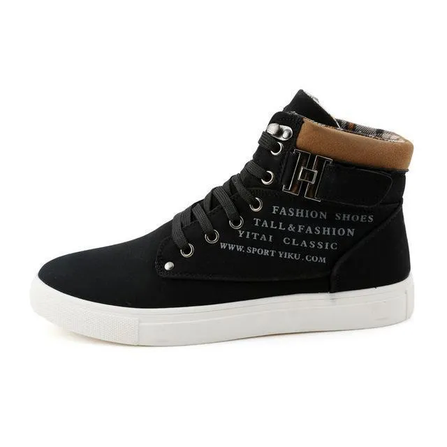 West Louis™ Mode Herbst Kunstwildleder Stiefel