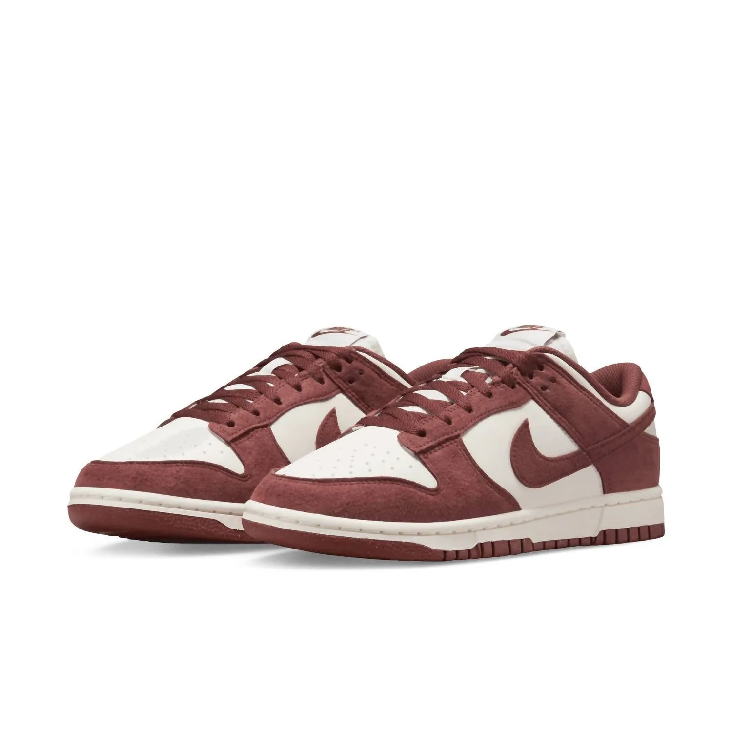 Damen Dunk Low Sneakers in Rot Sepia ecco Schuhe